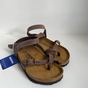 Birkenstock Yara Sandals in Habana Oiled Leather size 37